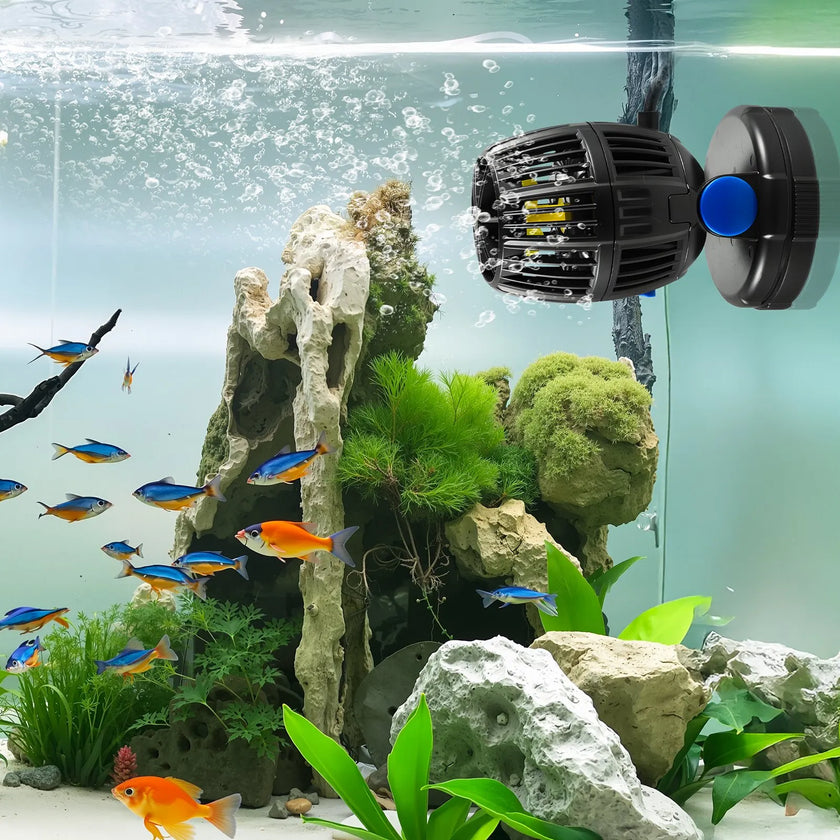 VEVOR Aquarium Wave Maker Pump 10W, 1057 GPH DC Powerhead with Controller, 360° Rotating Circulation Pump, Adjustable Water Flow & Wave Modes for Freshwater and Saltwater Aquariums