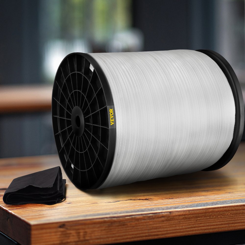 VEVOR Polyester Pull Tape, 1250 lbs Tensile Capacity, Professional Flat Rope 528' x 1/2