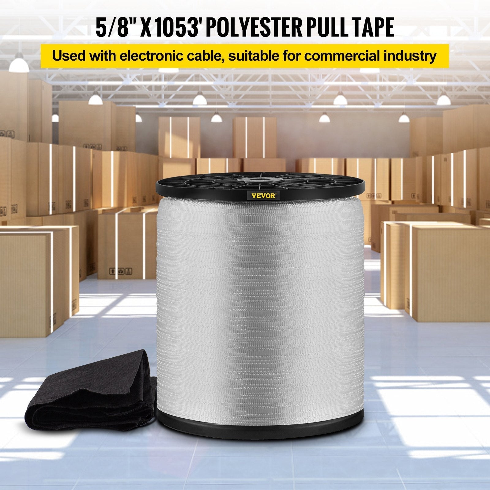 VEVOR 1800Lbs Polyester Pull Tape, 1053\' x 5/8\
