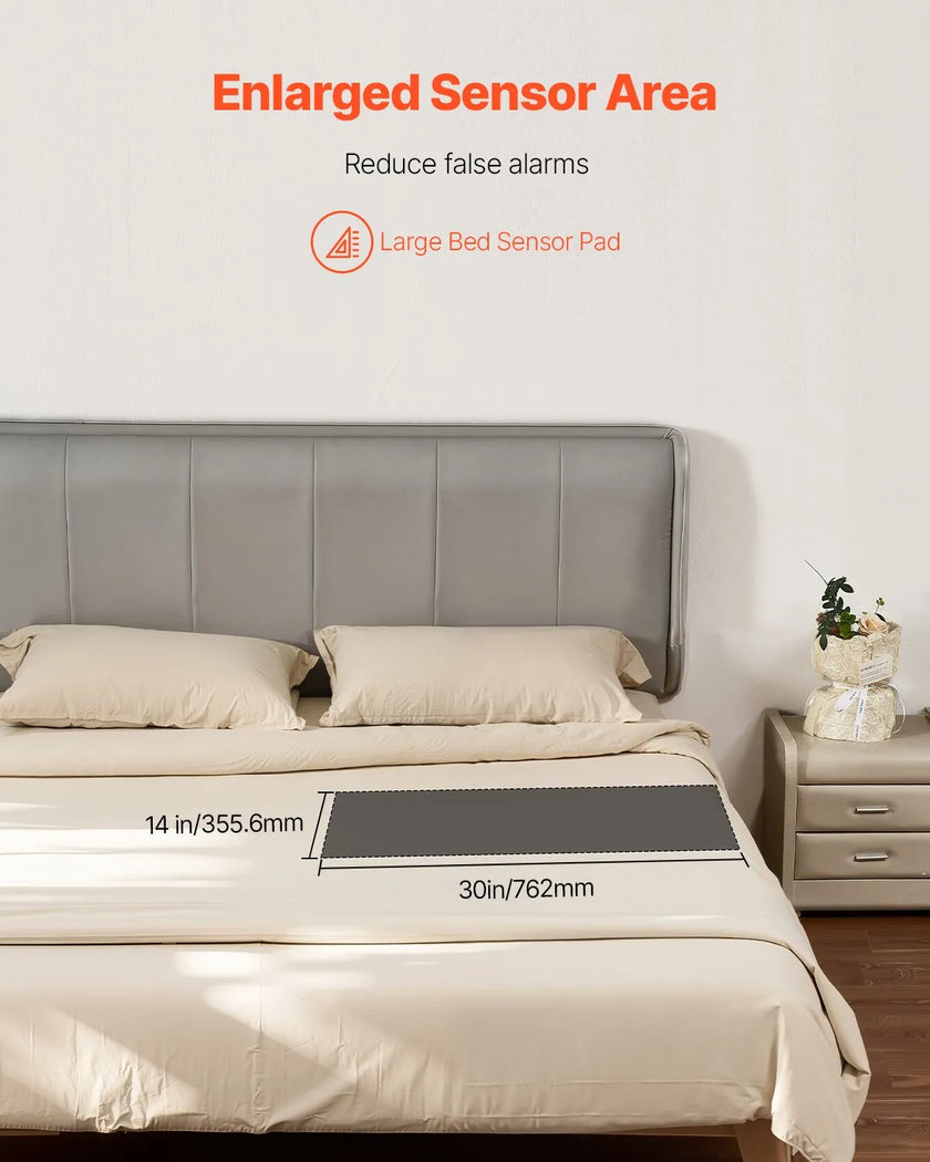 VEVOR Bed Alarm System for Elderly Adults Wireless Bed Sensor Pad with Pager