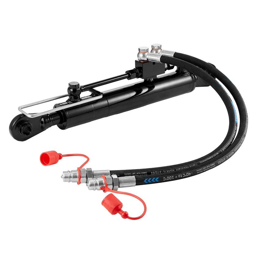 VEVOR Hydraulic Top Link Cat.1-1 (11 in, 20-7/8~31-7/8 in ), Hydraulic Cylinder with 2 Hoses & G3/8