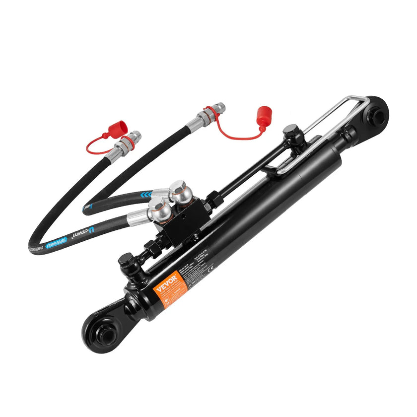 VEVOR Hydraulic Top Link Cat.1-1 (11 in, 20-7/8~31-7/8 in ), Hydraulic Cylinder with 2 Hoses & G3/8