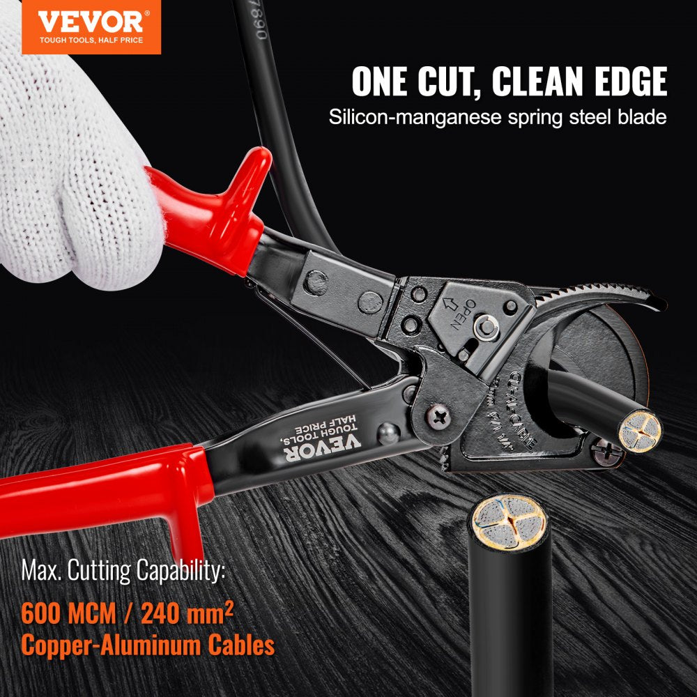 VEVOR Ratcheting Cable Cutter, 10