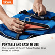 VEVOR 4 Pcs Flat Bungee Cord Set 20 mm Heavy Duty Bungee Straps with S-Hook 40
