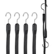VEVOR 4 Pcs Flat Bungee Cord Set 20 mm Heavy Duty Bungee Straps with S-Hook 40