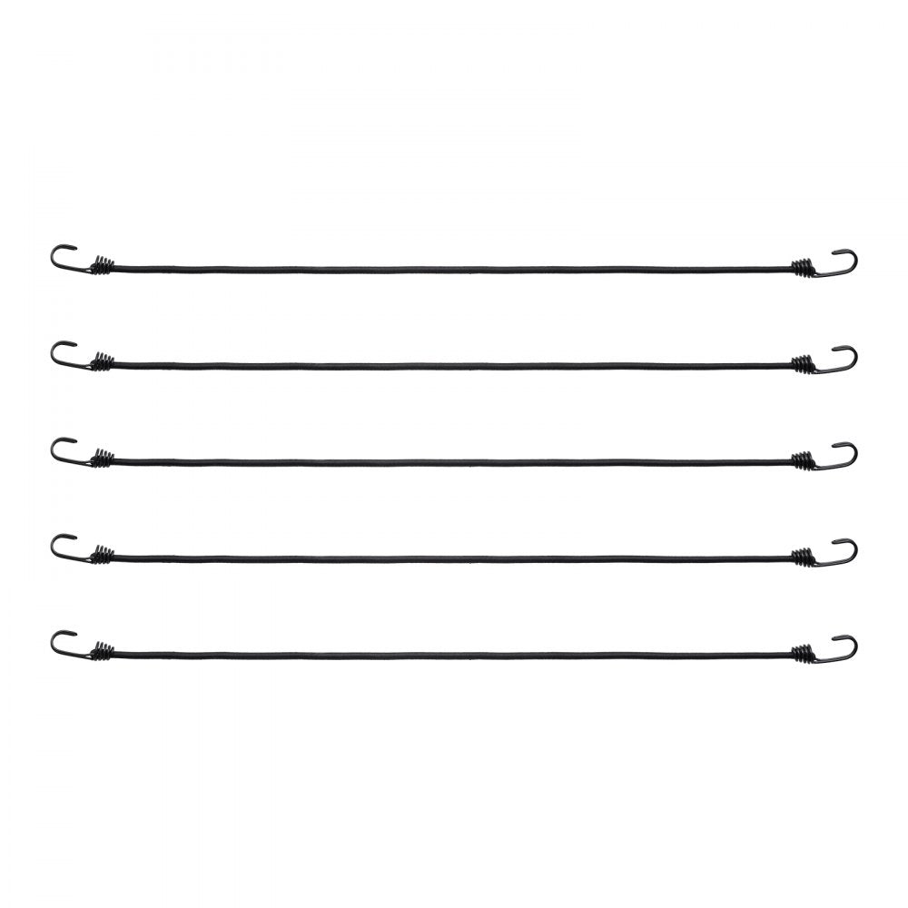 VEVOR 12 Pcs Bungee Cords with Hooks 32 In Heavy Duty Bungee Straps 8 mm Black