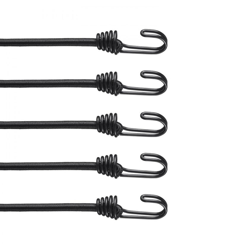 VEVOR 12 Pcs Bungee Cords with Hooks 32 In Heavy Duty Bungee Straps 8 mm Black
