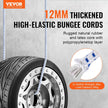 VEVOR 6 Pcs Bungee Cords with A3 Steel Hooks 72