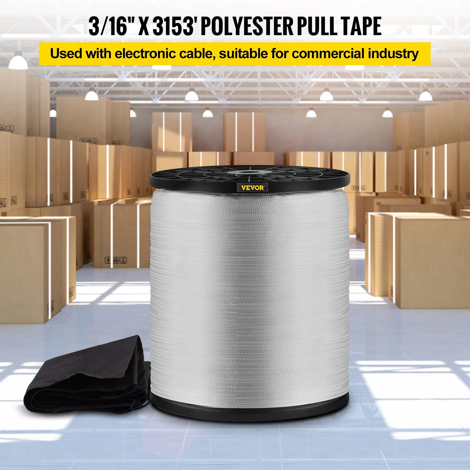 VEVOR 170Lbs Polyester Pull Tape, 3153\' x 3/16\