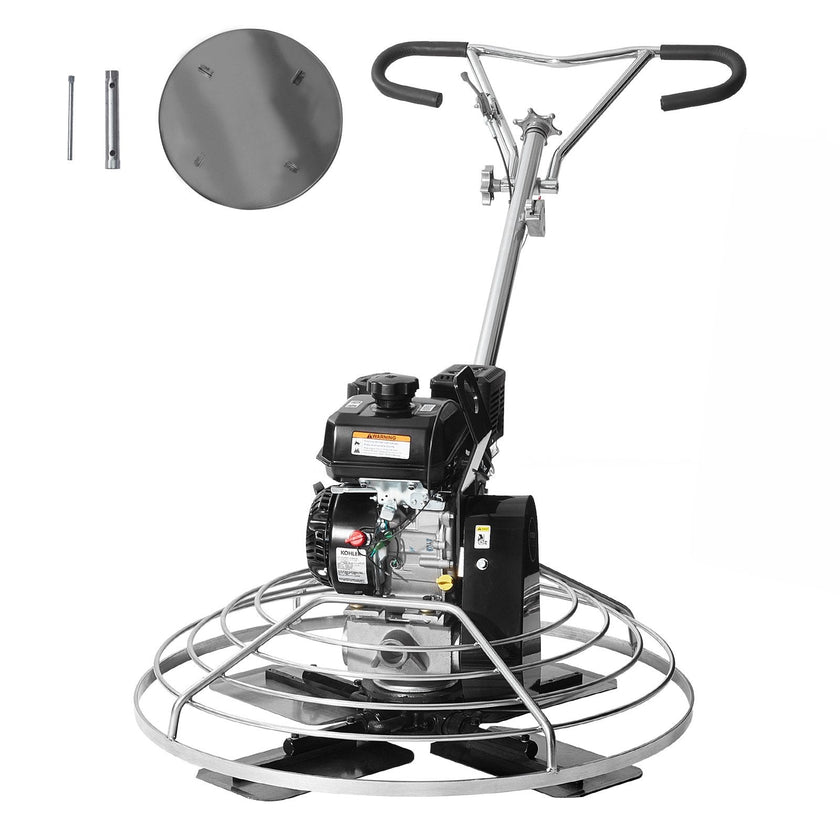 VEVOR Power Walk-Behind Cement Trowel 38” 6HP Gas-Powered with Float Pan Blade