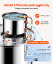 VEVOR Moonshine Still 13 Gal Water Alcohol Distiller Brewing Kit Stainless Steel