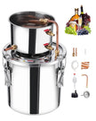 VEVOR Moonshine Still 3 Gal Water Alcohol Distiller Brewing Kit Stainless Steel