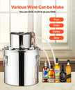 VEVOR Moonshine Still 5 Gal Water Alcohol Distiller Brewing Kit Stainless Steel