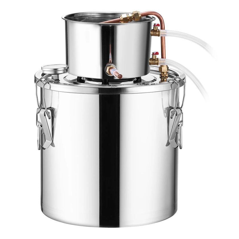 VEVOR Moonshine Still 5 Gal Water Alcohol Distiller Brewing Kit Stainless Steel