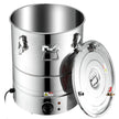 VEVOR Alcohol Still, 9 Gal 30L Water Alcohol Distiller, Home Distillery Kit include Stainless Steel Tube & Pump & One-way Exhaust Valve & Thermometer (30-120? ) for DIY Whisky Wine Brandy, Silver