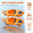 VEVOR Freestanding Kayak Storage Rack, Kayak Stand for 4 Kayak Canoe Paddleboard, Heavy-duty Steel Kayak Hanger Holder with Padded Arms and Adjustable Width, 220LBS Max Load, for Indoor Outdoor Garage