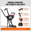 VEVOR Gas Concrete Power Screed, 6ft/8ft/11ft Aluminum Board Straight Edge Bar Set, 4 Stroke Cement Finishing Vibrating Motor w/ Height Adjustable Handles, High Efficient Concrete Tool 6500RPM