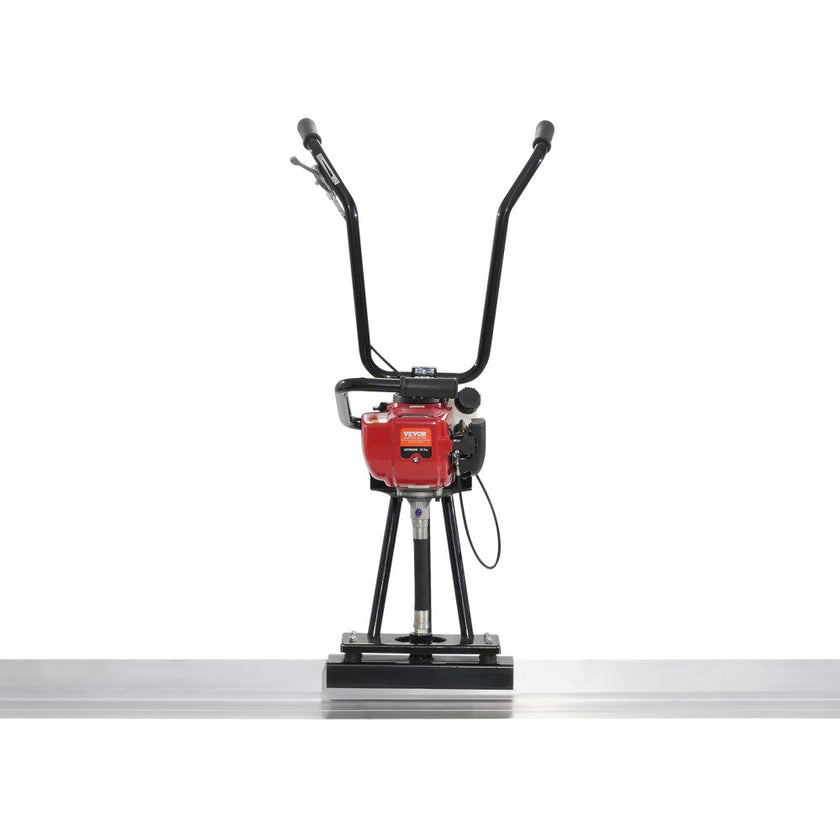VEVOR Gas Concrete Power Screed, 6ft/8ft/11ft Aluminum Board Straight Edge Bar Set, 4 Stroke Cement Finishing Vibrating Motor w/ Height Adjustable Handles, High Efficient Concrete Tool 6500RPM