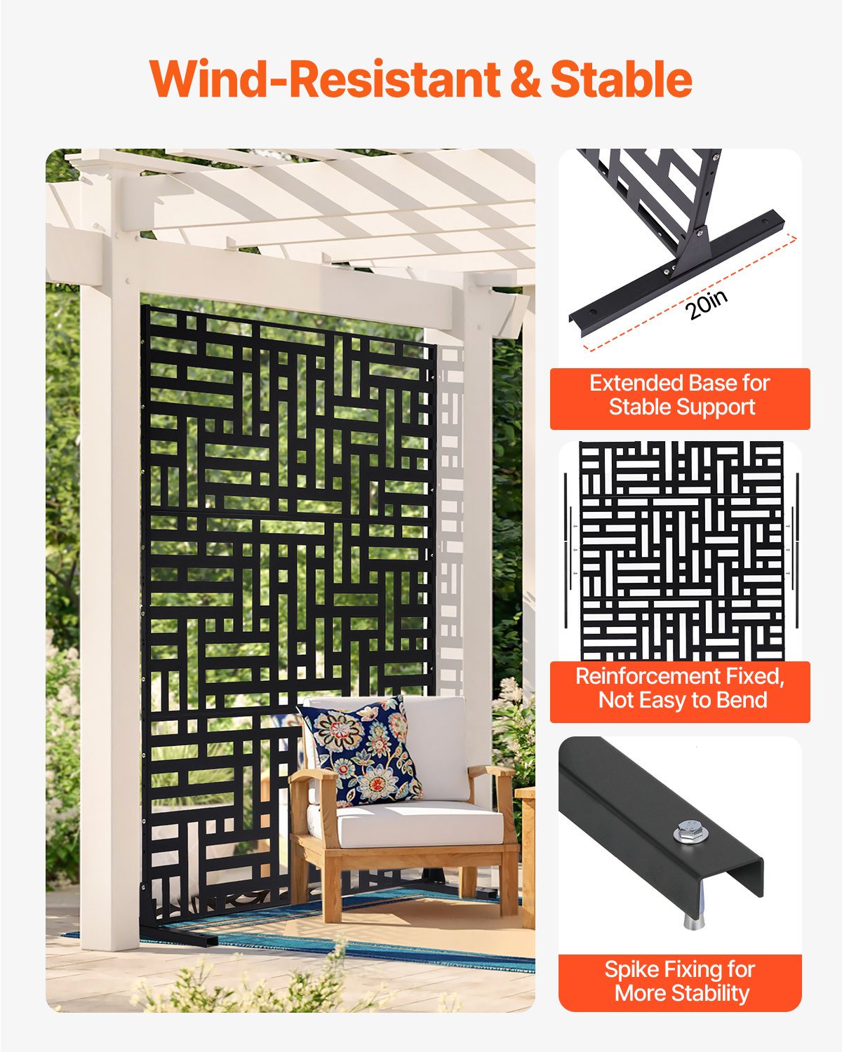 VEVOR Metal Privacy Screen 47