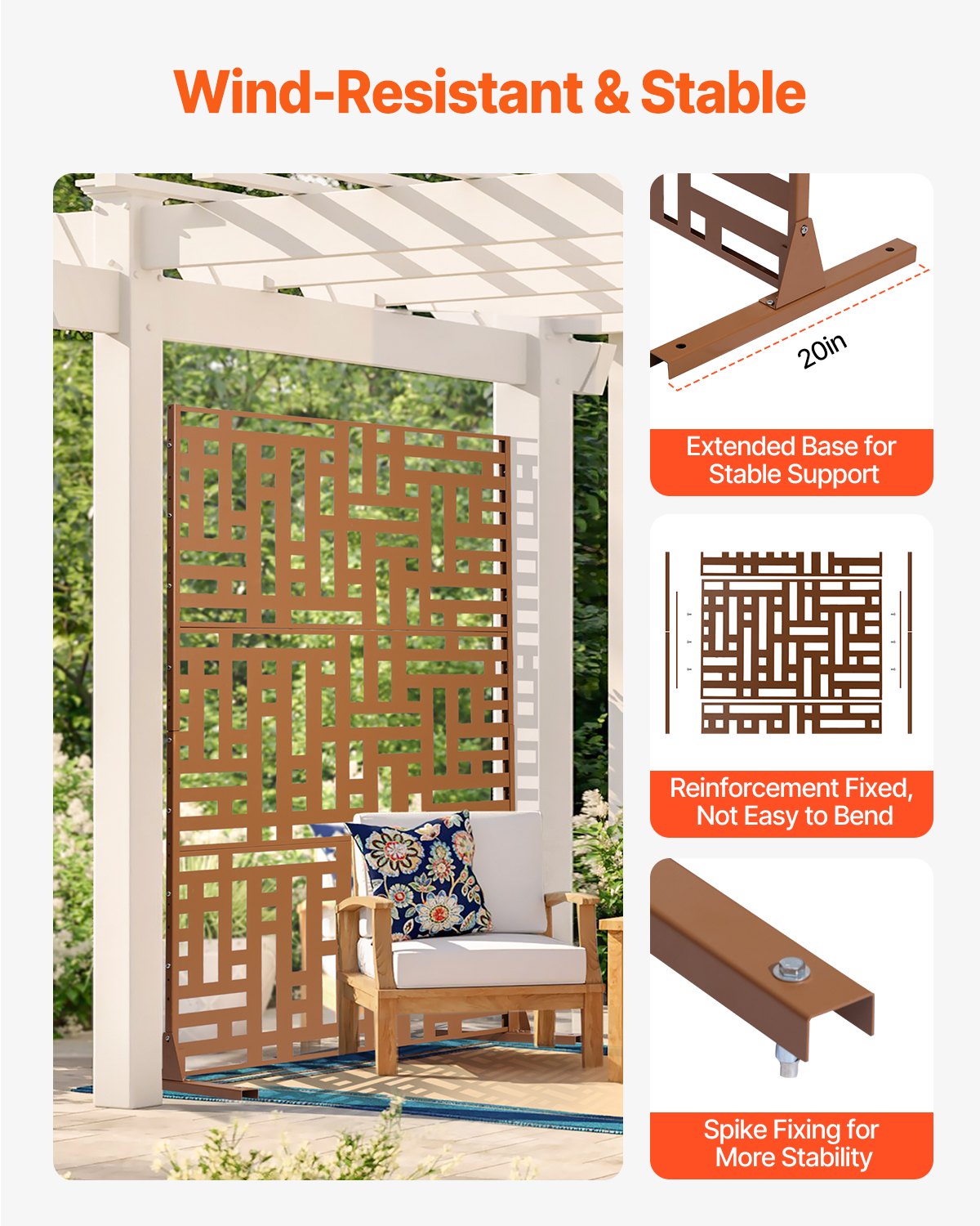 VEVOR Metal Privacy Screen 47