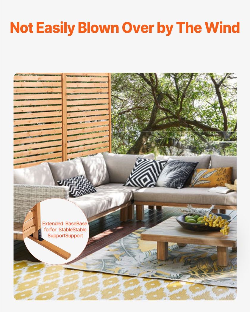 VEVOR Wooden Privacy Screen 36