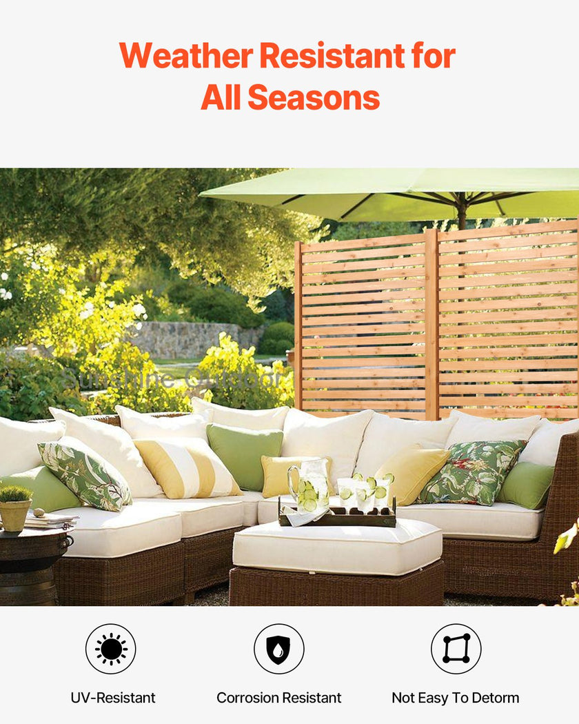 VEVOR Wooden Privacy Screen 36