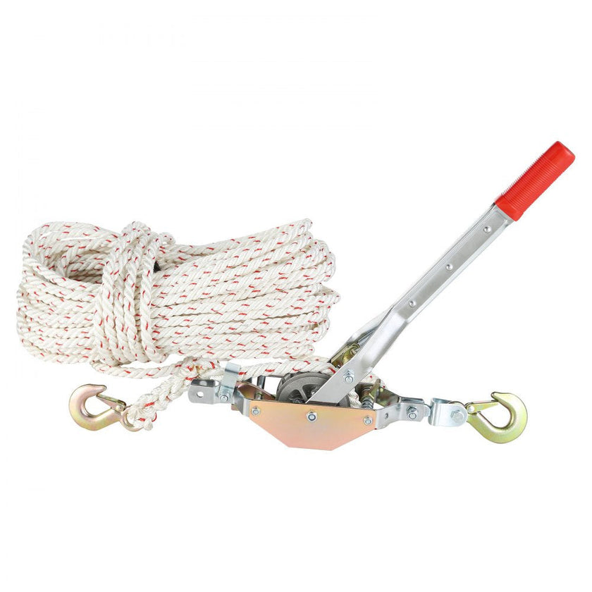 VEVOR Rope Puller, 3/4 Ton (1,653 lbs) Pulling Capacity, with 100' of 0.6