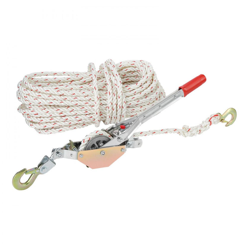 VEVOR Rope Puller, 3/4 Ton (1,653 lbs) Pulling Capacity, with 100' of 0.6