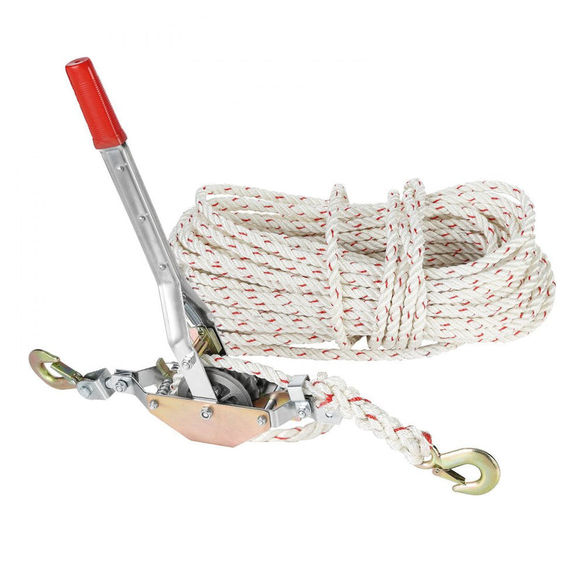 VEVOR Rope Puller, 3/4 Ton (1,653 lbs) Pulling Capacity, with 100' of 0.6
