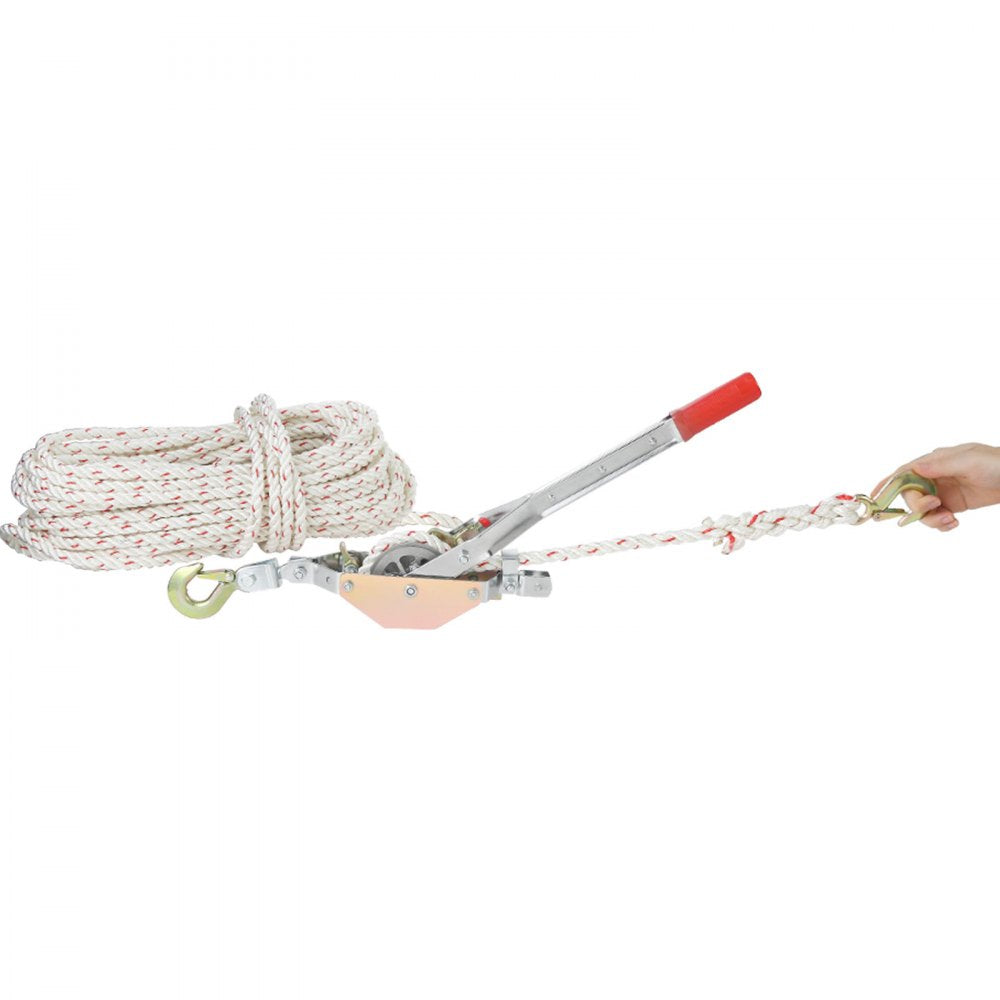 VEVOR Rope Puller, 3/4 Ton (1,653 lbs) Pulling Capacity, with 100' of 0.6