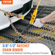 VEVOR Ratchet Chain Binder 2PCS, 3/8