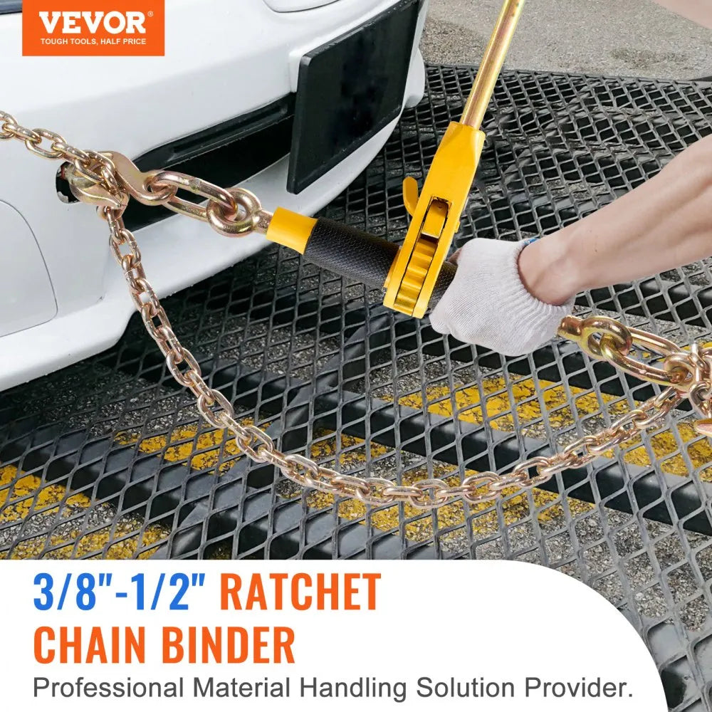 VEVOR Ratchet Chain Binder 2PCS, 3/8