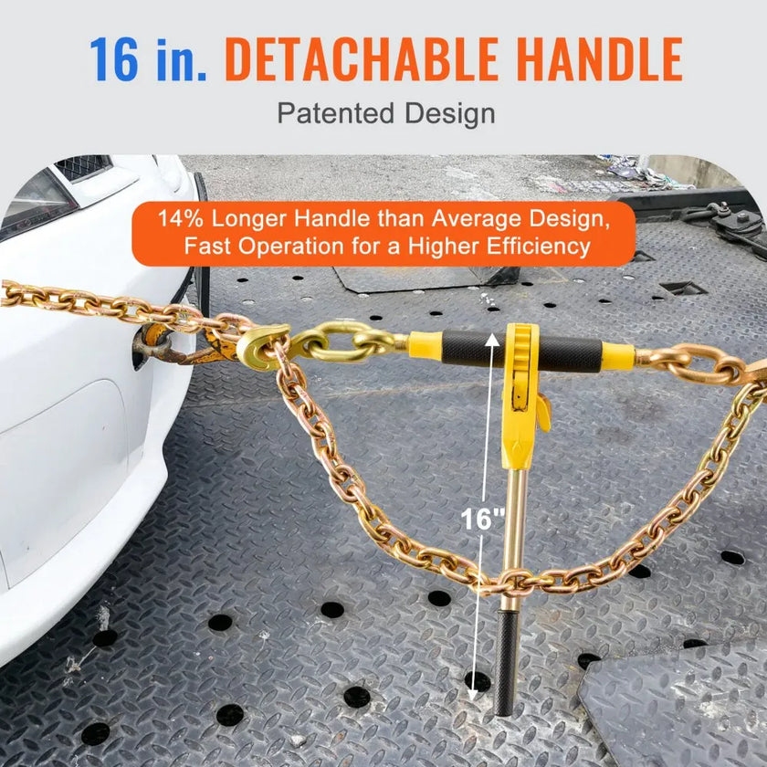 VEVOR Ratchet Chain Binder 2PCS, 3/8