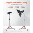 VEVOR Heavy Duty Light Stand with Casters Max Height 10.5ft/320cm Tripod Stand