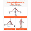 VEVOR Heavy Duty Light Stand with Casters Max Height 10.5ft/320cm Tripod Stand