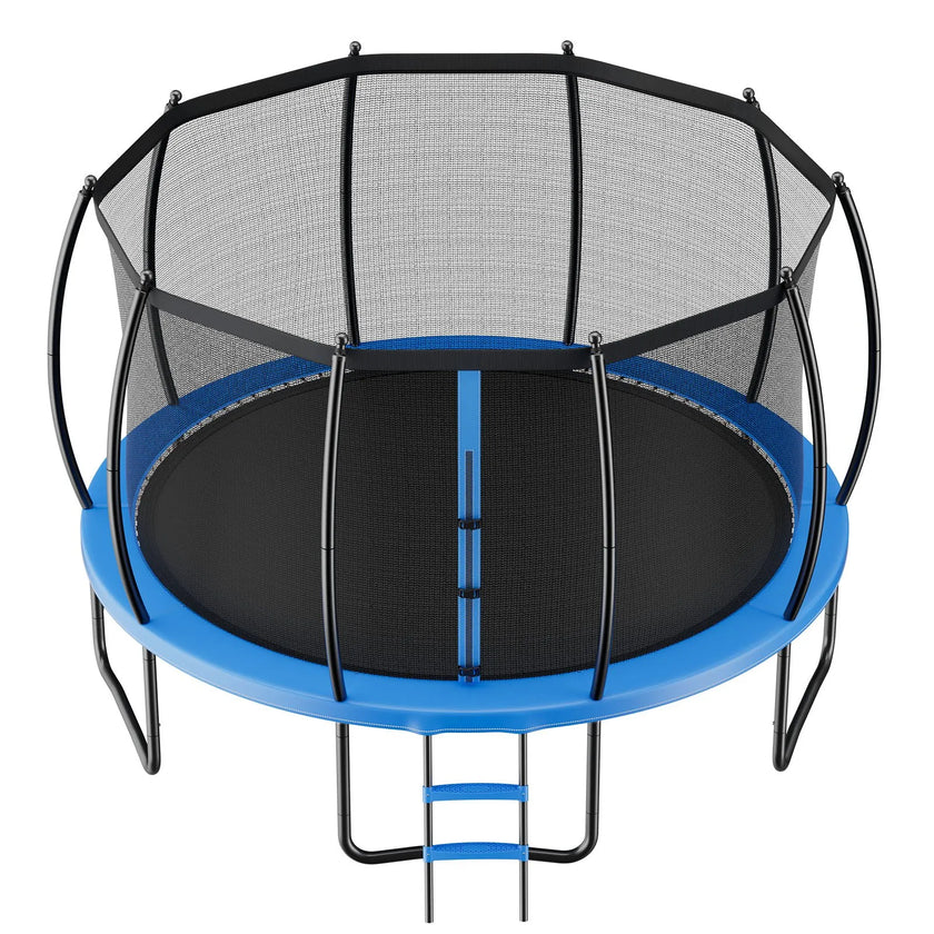 16 ft Outdoor Trampoline with Safety Enclosure Net & Heavy-Duty Steel Frame