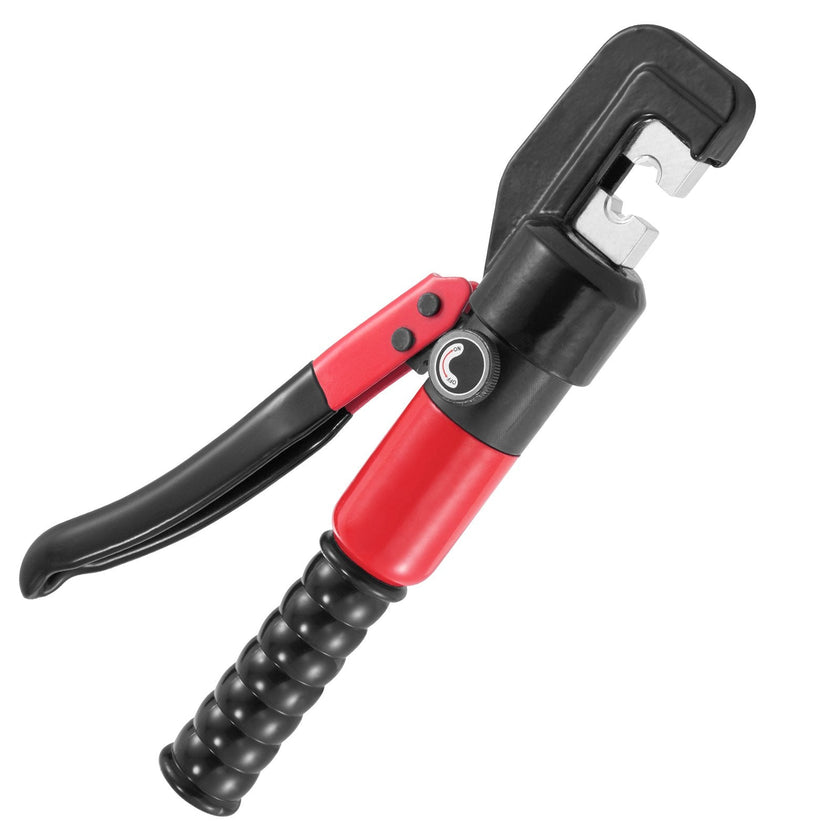 VEVOR Crimping Tool, AWG12-2/0 Copper And Aluminum Terminal Battery Lug Hydraulic Crimper, with a Cutting Pliers, Gloves, 10pcs Copper Ring Connectors, 8 x Heat Shrink Sleeves and a Blow Moulded Case