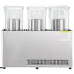 VEVOR Commercial Beverage Dispenser, 13.6 Qt 12L 3 Tanks Ice Tea Drink Machine, 620W 304 Stainless Steel Juice Dispenser with 41?-53.6? Thermostat Controller, for Cold Drink Restaurant Hotel Party