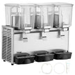 VEVOR Commercial Beverage Dispenser, 13.6 Qt 12L 3 Tanks Ice Tea Drink Machine, 620W 304 Stainless Steel Juice Dispenser with 41?-53.6? Thermostat Controller, for Cold Drink Restaurant Hotel Party