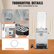 VEVOR Commercial Beverage Dispenser, 20.4 Qt 18L Single Tank Ice Tea Drink Machine, 325W 304 Stainless Steel Juice Dispenser with 41?-53.6? Thermostat Controller, for Cold Drink Restaurant Hotel Party