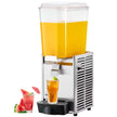 VEVOR Commercial Beverage Dispenser, 20.4 Qt 18L Single Tank Ice Tea Drink Machine, 325W 304 Stainless Steel Juice Dispenser with 41?-53.6? Thermostat Controller, for Cold Drink Restaurant Hotel Party