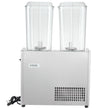 VEVOR Commercial Beverage Dispenser, 20.4 Qt 18L 2 Tanks Ice Tea Drink Machine, 590W 304 Stainless Steel Juice Dispenser with 41?-53.6? Thermostat Controller, for Cold Drink Restaurant Hotel Party