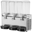 VEVOR Commercial Beverage Dispenser, 20.4 Qt 18L 3 Tanks Ice Tea Drink Machine, 680W 304 Stainless Steel Juice Dispenser with 41?-53.6? Thermostat Controller, for Cold Drink Restaurant Hotel Party