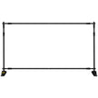 VEVOR 8×8feet Banner Stand Adjustable Display Backdrop Lightweight Portable Trade Show Wall for Photography(8' Banner Stand), Black