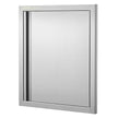 VEVOR BBQ Access Door, 18W x 21H Inch Single Outdoor Kitchen Door, Stainless Steel Flush Mount Door, Wall Vertical Door with Recessed Handle, for BBQ Island, Grilling Station, Outside Cabinet