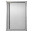 VEVOR BBQ Access Door, 17W x 24H Inch Single Outdoor Kitchen Door, Stainless Steel Flush Mount Door, Wall Vertical Door with Recessed Handle, for BBQ Island, Grilling Station, Outside Cabinet