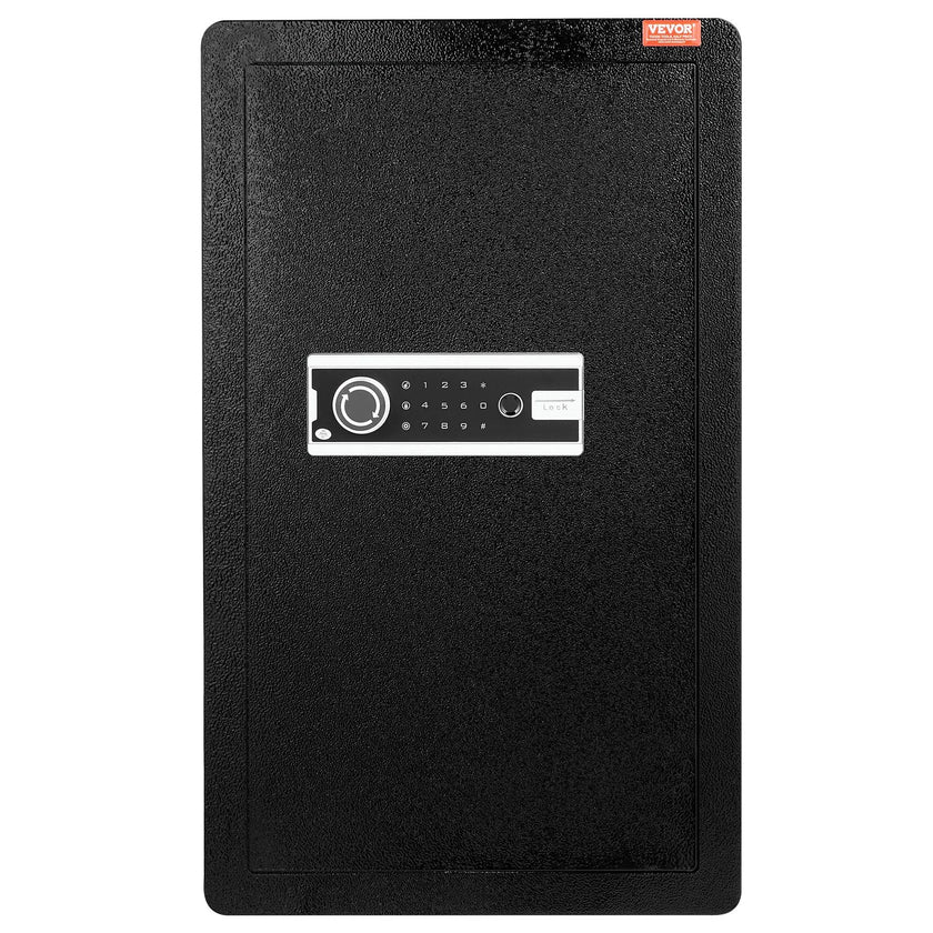 VEVOR Single Door 3.5 cu.ft Safe Box with Key Lock Password & Fingerprint Black