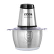 VEVOR Food Processor, Electric Meat Grinder with 4-Wing Stainless Steel Blades, 400W Electric Food Chopper, 8 Cup Stainless Steel Bowl, 2 Speeds Food Grinder for Baby Food, Meat, Onion, Vegetables
