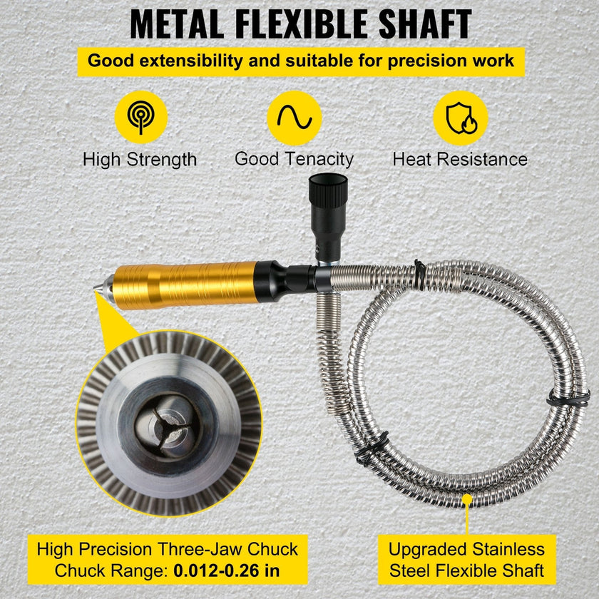 VEVOR Flex Shaft 560W Rotary Tool with 1/4