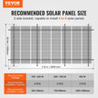 VEVOR 2 Sets Multi-Pieces Solar Panel Mounting Brackets 30°-60° Adjustable